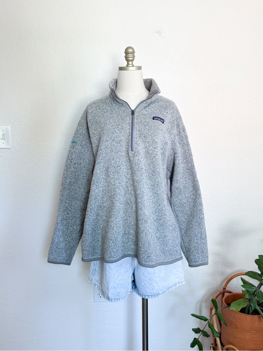 Patagonia better sweater plus size 1/4 zip jacket